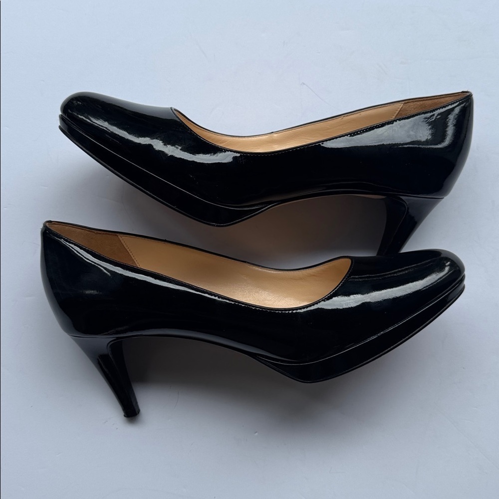 Cole Haan/Nike Air black Patent 3 Inch Leather Heels size 10b - Picture 3 of 7